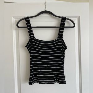 Urban Outfitters black and white striped tank top